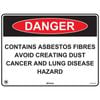 Pinnacle Signage 400 x 300mm Danger Contains Asbestos Avoid Creating Dust Sign