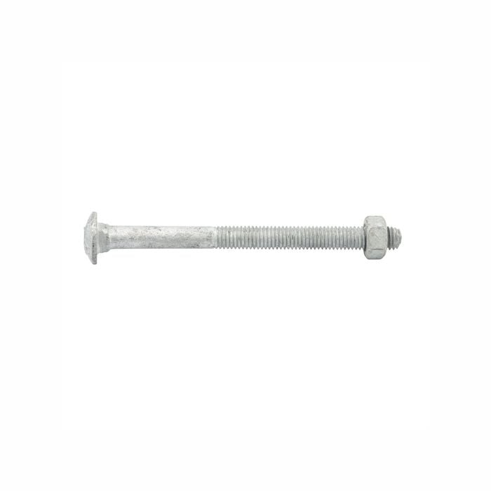 Zenith M8 x 100mm Hot Dipped Galvanised Cup Head Bolt And Nut - Each