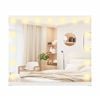 Ufurniture Hollywood Vanity Makeup Mirror with 15 Dimmable LED Lights and 5X Magnification