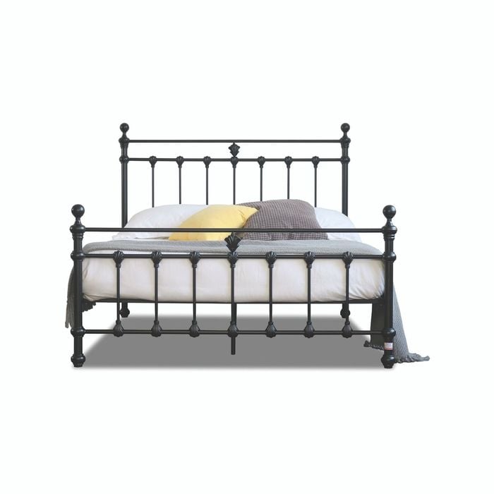 Istyle Modern Classic Valarie Queen Metal Bed Frame Black