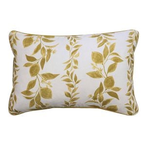Amari Amber / Off White Linen Cushion 40X60Cm