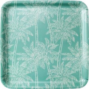LVD Bamboo/Melamine Serving Tray 33x33cm - Square Palm