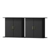 Oikiture 2PCS Fish Tank Stand Aquarium Cabinet Buffet Sideboard Storage Cabinet