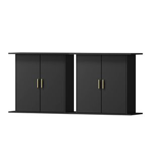 Oikiture 2PCS Fish Tank Stand Aquarium Cabinet Buffet Sideboard Storage Cabinet