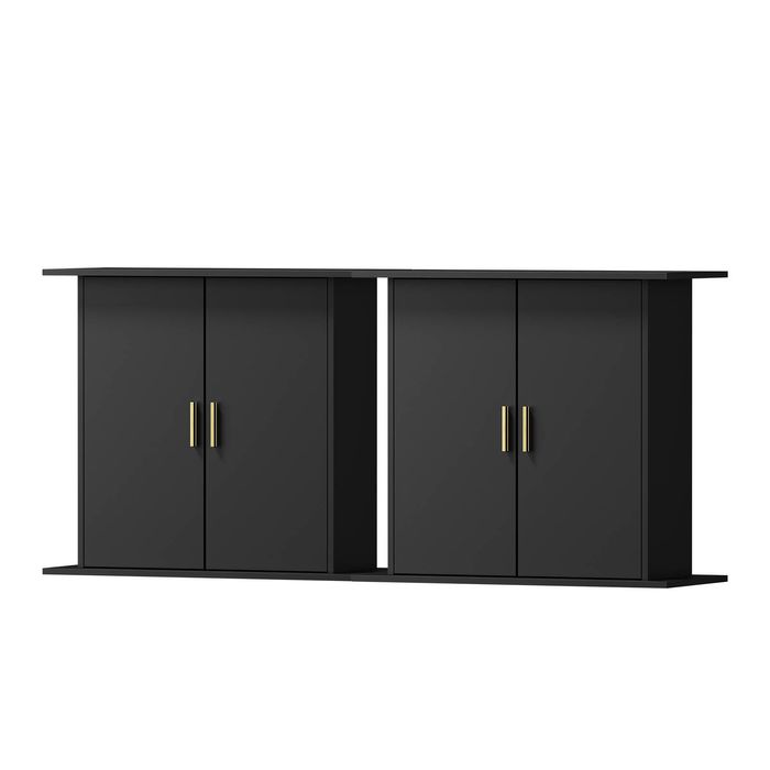 Oikiture 2PCS Fish Tank Stand Aquarium Cabinet Buffet Sideboard Storage Cabinet