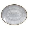 Churchill Oval Coupe Plate Studio Prints Homespun Stone Grey 270 X 229mm Pack Of 12