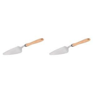 2PK Wiltshire Beechwood Handle Stainless Steel Cake Server