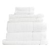 7pc Renee Taylor Cambridge 650gsm Textured Bath/hand/face Towel Mat Snow