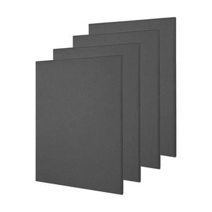 4x Fibreglass Acoustic Room Treatment Sound Panels 900x600x50mm 2.2sqm Charcoal