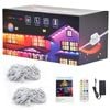 Advwin Permanent Outdoor Lights 30m, Multi Scene Modes, Remote/APP/Music/Voice/Box Control, for Christmas Day Daily Party Decor