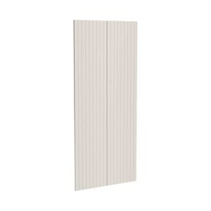 Kaboodle 900mm Cremasala V-Groove Pantry Doors - 2 Pack