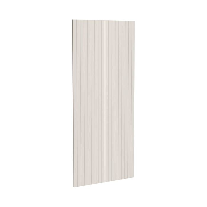 Kaboodle 900mm Cremasala V-Groove Pantry Doors - 2 Pack