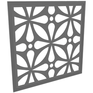 ProtectorAl 300-940 x 300-940mm Light Charcoal Morrocco Framed Composite Decorative Panel