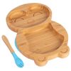 Tiny Dining Bamboo Penguin Baby Weaning Plate & Fork Set
