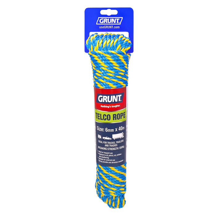 GRUNT 6mm x 40m Telco Rope