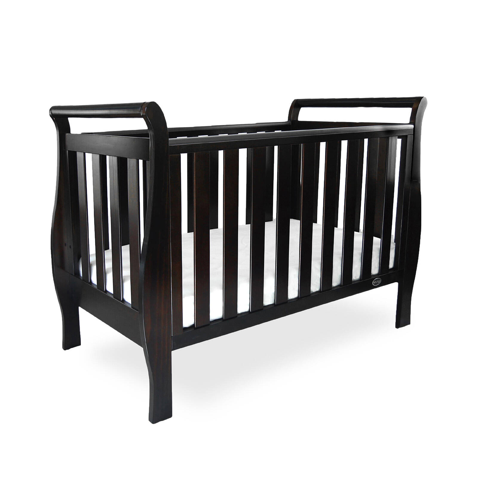 Babyhood Georgia Sleigh Cot Luxx English Oak Bunnings Australia