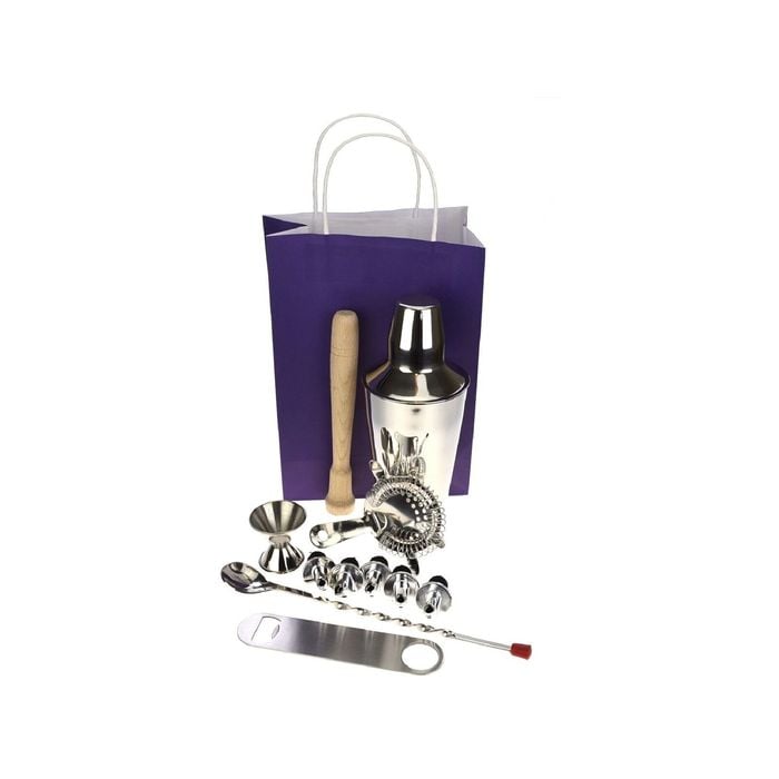10 Piece Cocktail Shaker Set Cp - With Free Bar Blade