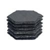 Argon Tableware Hexagon Slate Drinks Coasters - 9.5cm - Grey - Pack of 6