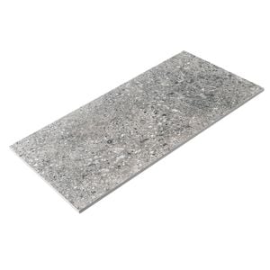 Duratile 30 x 60cm 1.08m² Dark Grey Terrazzo Porcelain Floor And Wall Tile - 6 Carton