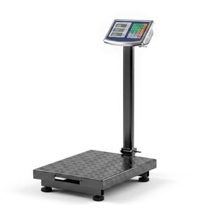 Advwin 300KG Commercial Platform Scale, LCD Display, Rechargeable Electronic Scale for Shop Warehouse