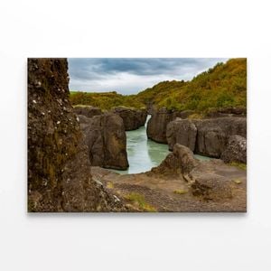 Iceland with Rocks  Print 100% Australian Made 90 x 60cm  (Stretched)
