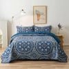 Bloomington 100% Cotton Cover Lightly Quilted Coverlet Set Easton Queen