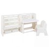 Costway Kid Desk Chair Writing Art Table Bookshelf Baskets Whiteboard