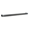 Hotwire 800mm Brushed Nickel Single Horizontal Square Heated Towel Rail