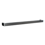 Hotwire 800mm Brushed Nickel Single Horizontal Square Heated Towel Rail