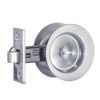 Gainsborough Brushed Satin Chrome Circular Privacy Sliding Cavity Door Set
