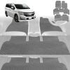 6D Diamond Car Floor Mats for Nissan Elgrand 2002-2010-Ultimate Set-Grey-Outback GT