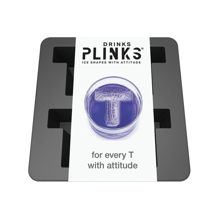 DrinksPlinks Letter T Ice Cube Tray