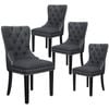 ALFORDSON Dining Chairs Grey x4