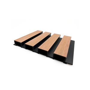 QuickBoard 210 x 21mm 2.7m Light Ash Castellated PVC Composite Timber Wall and Ceiling Lining Board - 2 Pack - 2.7m Light Ash