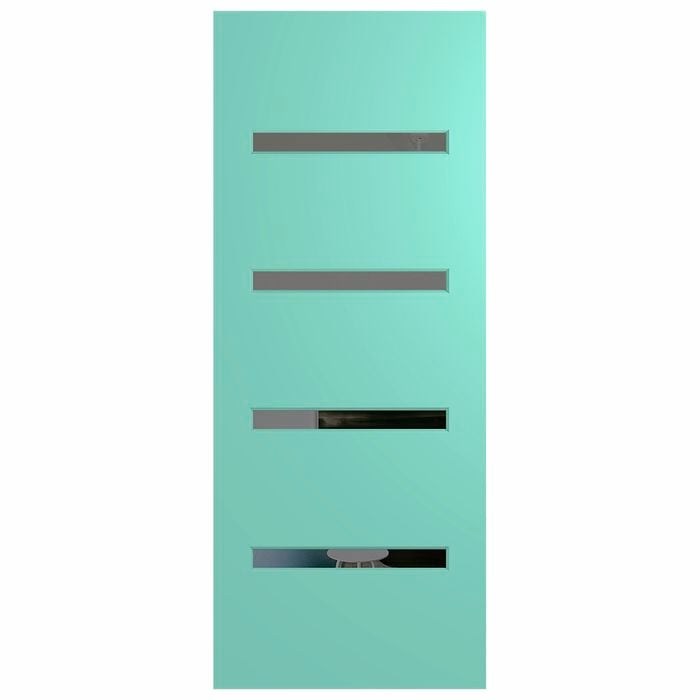 Hume 2040 x 820 x 40mm Verve External Door VER4 - Grey Tint