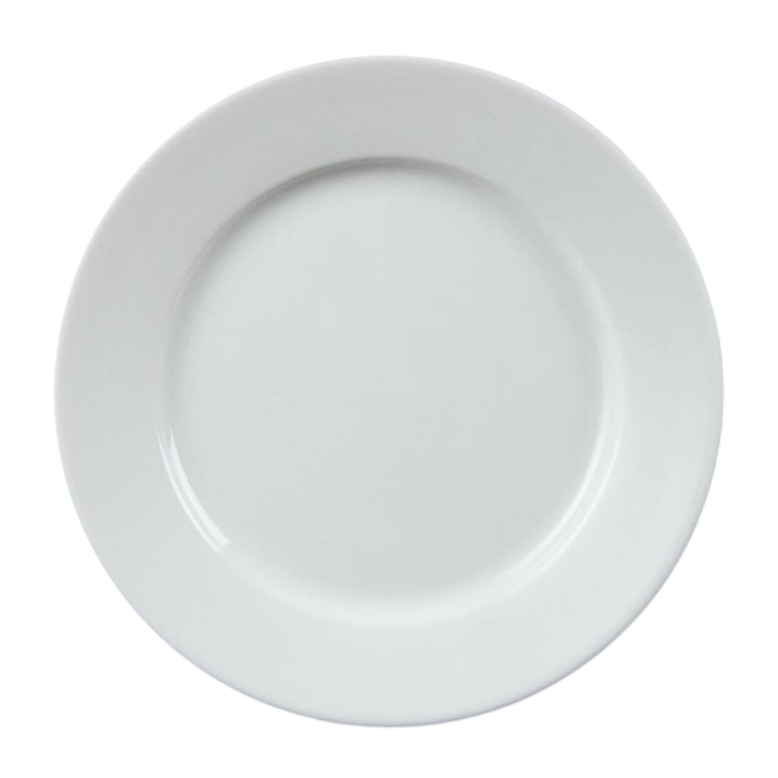 Olympia Plates Whiteware Wide Rimmed 12 Pack 202mm Ceramic Commercial Tableware