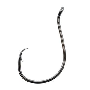 25 Pack of Size 5/0 Shogun T490 Black Octopus Circle Fishing Hooks - Chemically Sharpened