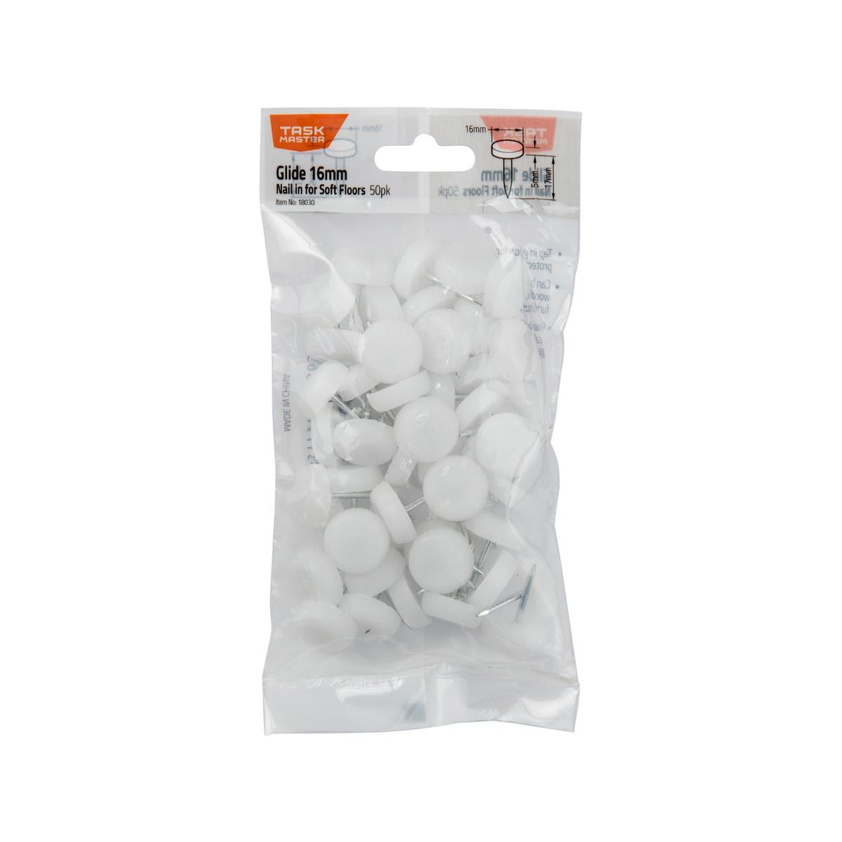 Taskmaster 16mm Nail In Slide Glide - 50 Pack - Bunnings Australia