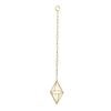Jack 6.5 x 12cm Gold Diamond Hanging Planter