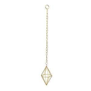 Jack 6.5 x 12cm Gold Diamond Hanging Planter