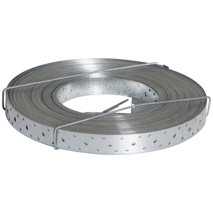 Abey 25mm x 0.7mm x 15m Stainless Steel Punched Strapping