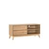 Ariah TV Entertainment Unit TV Stand 120cm 2 drawers oak