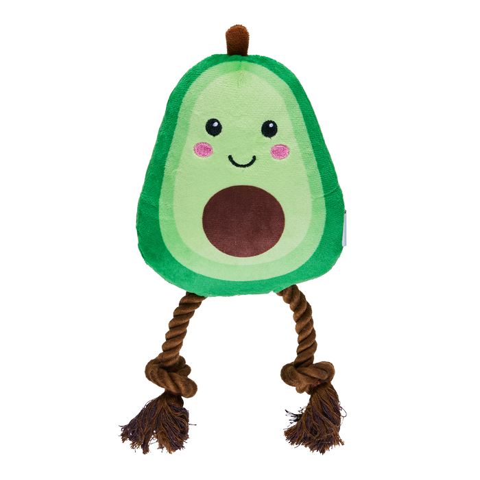 Happy Tails Plush Avocado With Rope