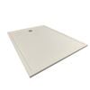 Wet Area Solutions Custom Up To 1000 x 1500mm White Round Outlet Solid Surface Shower Base