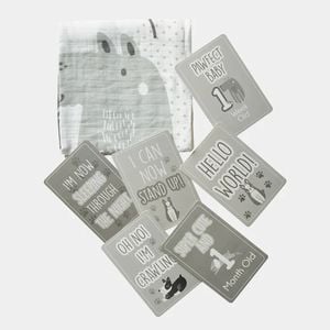 Lorraine Lea Pawfect Milestone Muslin Blanket