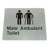 Bradley Male Ambulant Toilet Braille Sign