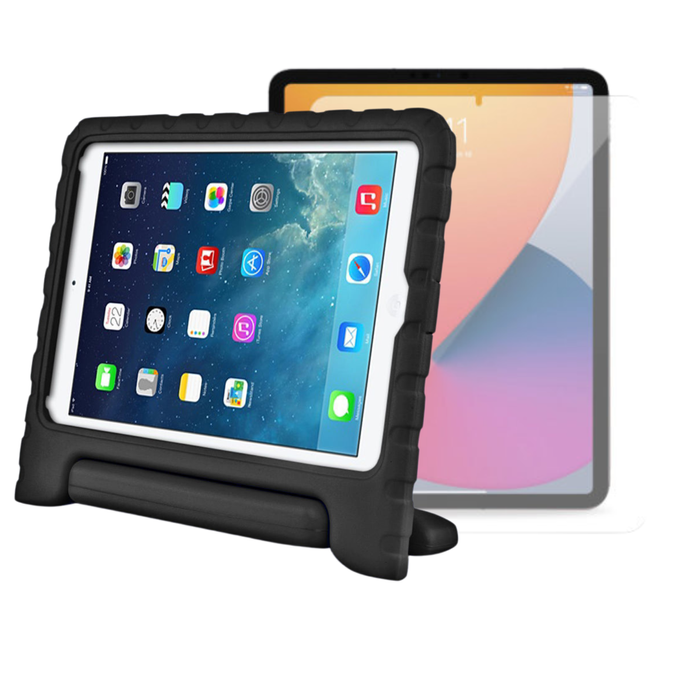 StylePro iPad 10 and 11 Combo, Shockproof Kids Case And Screen Protector For iPad 10th and 11th gen, 10.9", Black