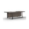 Modern Furniture INIGO Boardroom Meeting Table 240cm - Hazelnut & Black