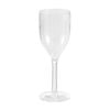 Lemon & Lime 390ml Plastic Stemmed Wine Cup - Clear