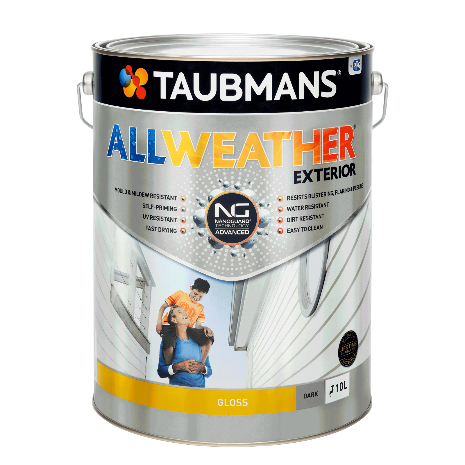 Taubmans 10L Dark Gloss All Weather Exterior Paint product image
